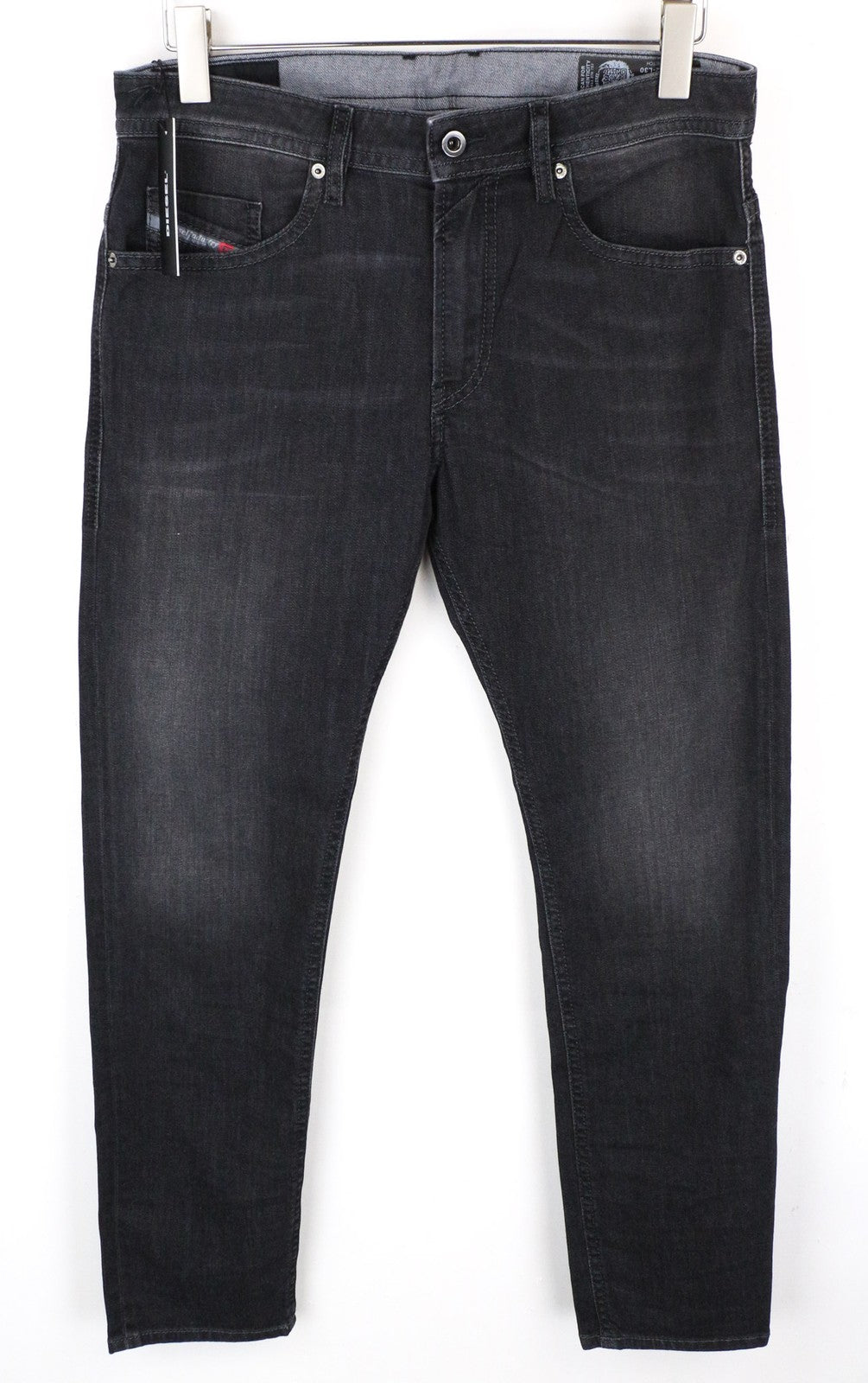 DIESEL Thommer 0687J Men's Slim Zip Grey Stretch Jeans W32 L30 Skinny Fit