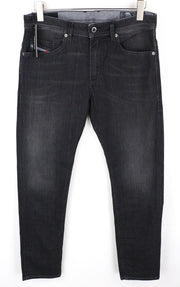 DIESEL Thommer 0687J Men's Slim Zip Grey Stretch Jeans W32 L30 Skinny Fit