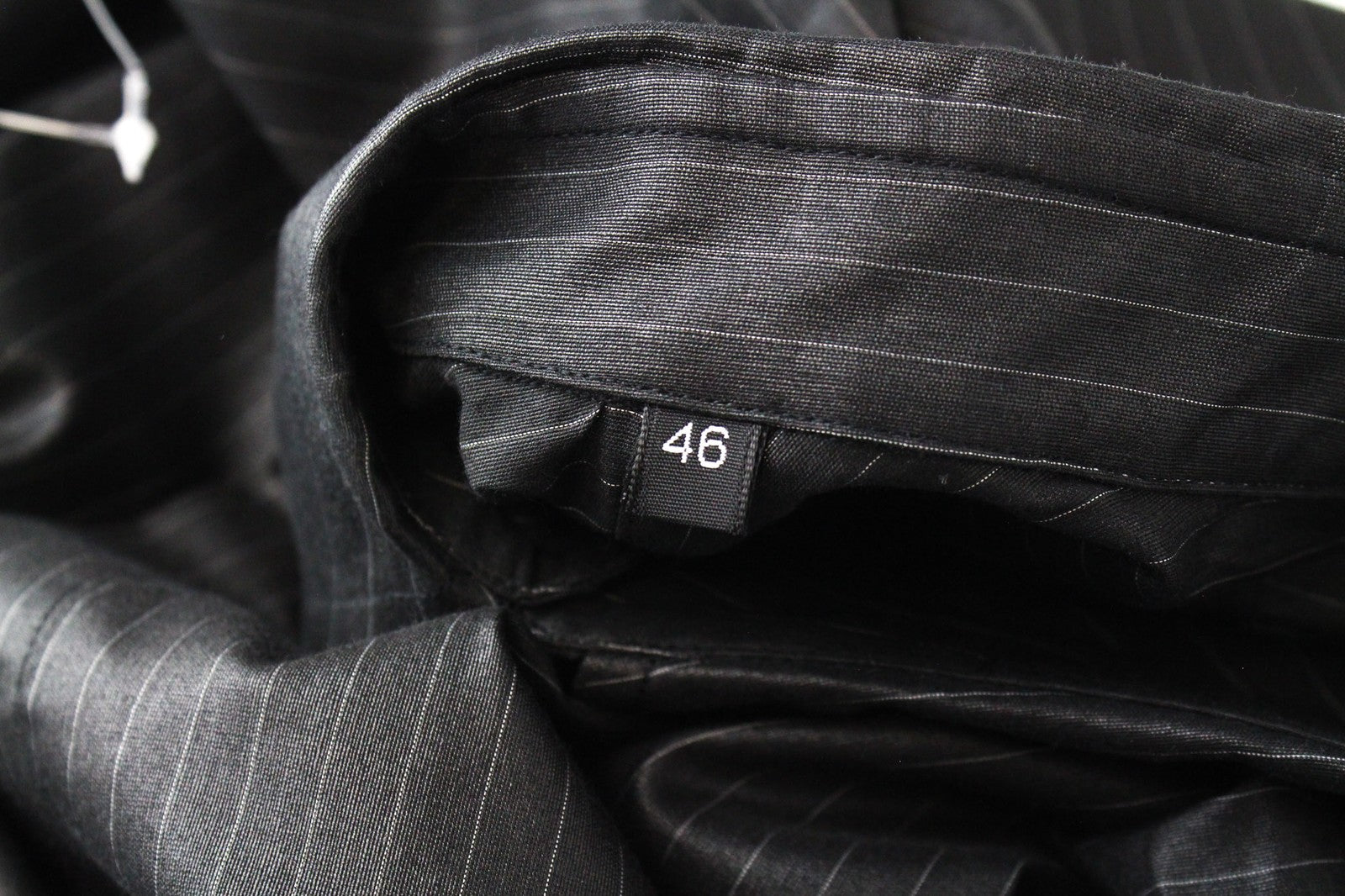 RICHMOND Men's Button-Up Shirt 46 Dark Grey Long Sleeve Cotton Blend