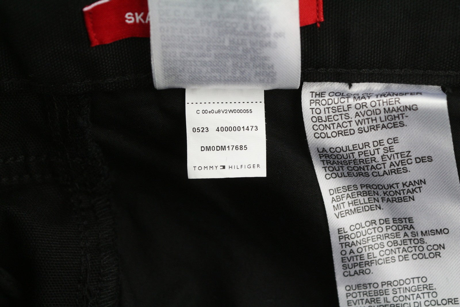 TOMMY HILFIGER Skater Carpenter Men Trousers W33/L32 Black Cargo Regular RRP€139