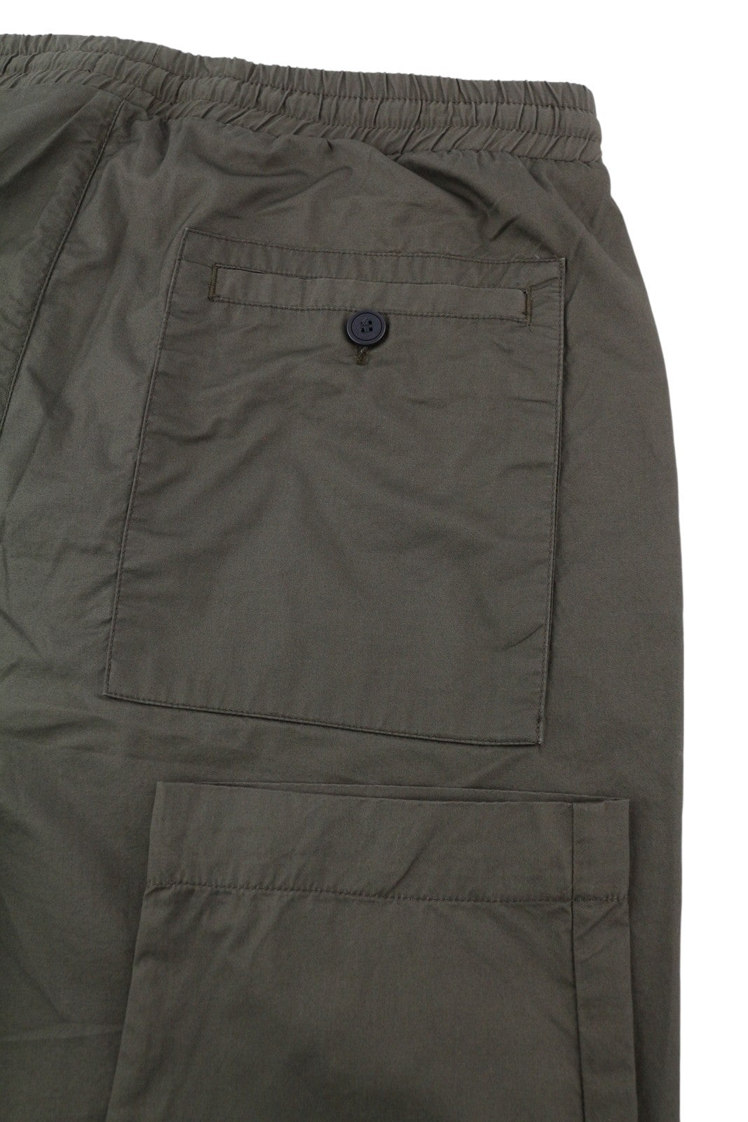 ANTONY MORATO Men Trousers W32 Army Green Elastic Drawstring Waist Tapered Fit