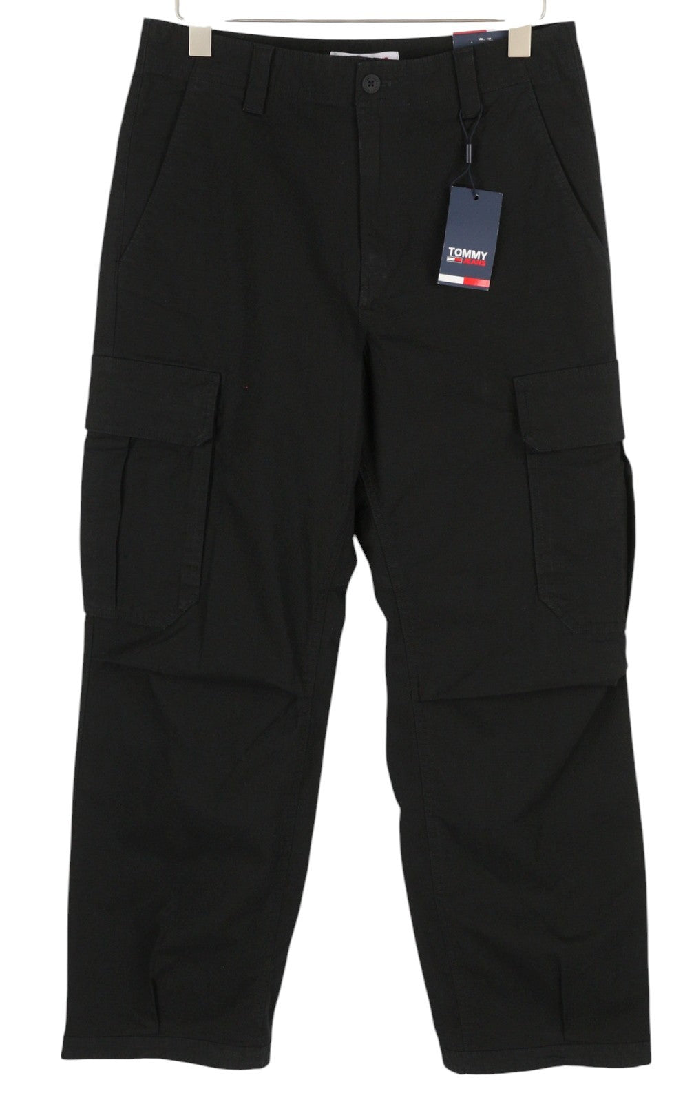 TOMMY HILFIGER Aiden Baggy Cargo Men Trousers W31/L32 Black Regular RRP€149