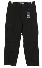 TOMMY HILFIGER Aiden Baggy Cargo Men Trousers W31/L32 Black Regular RRP€149