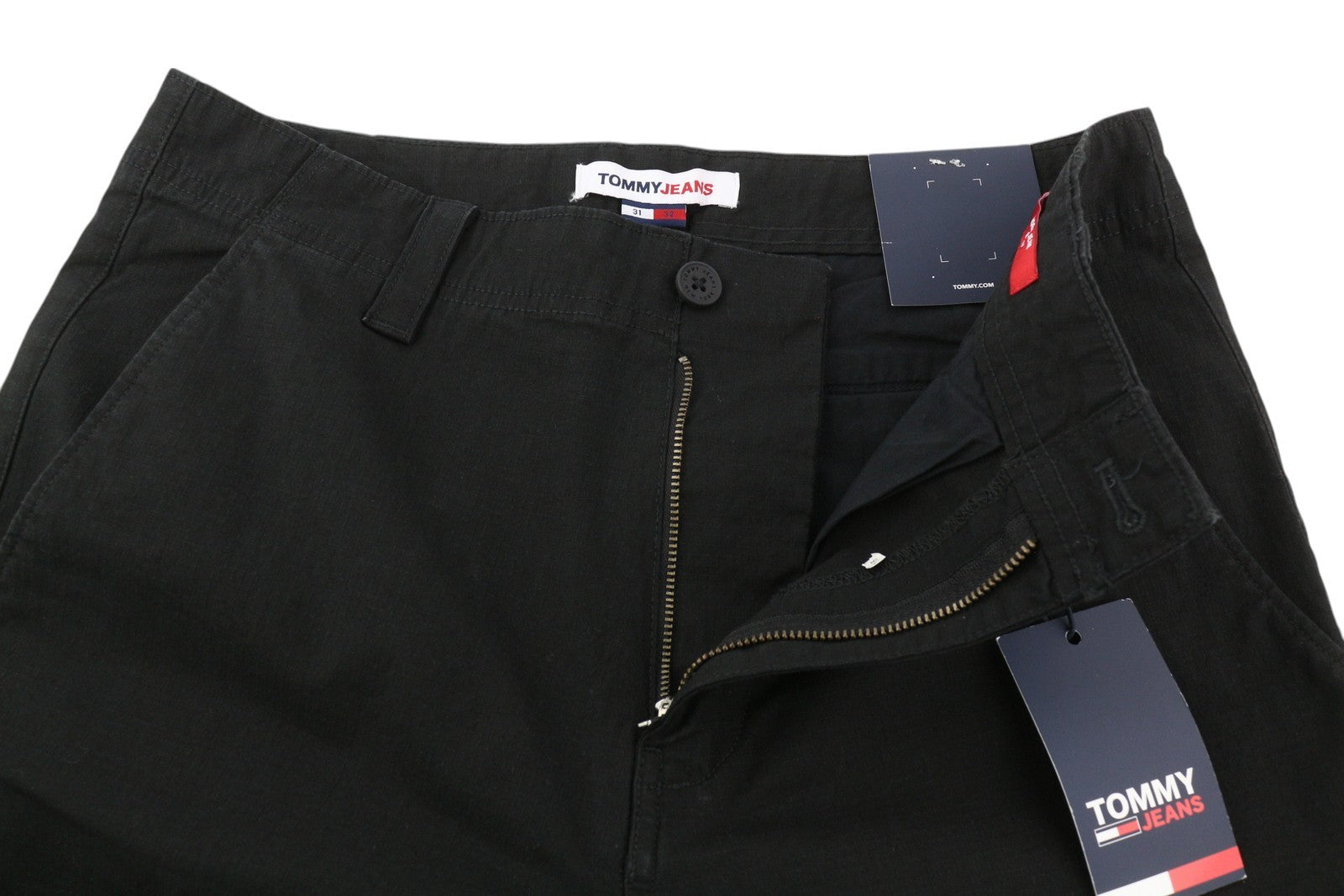 TOMMY HILFIGER Aiden Baggy Cargo Men Trousers W31/L32 Black Regular RRP€149