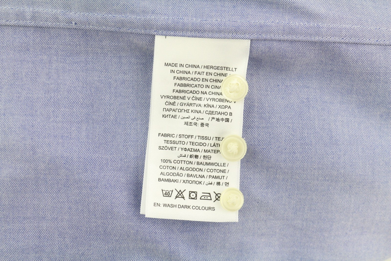 GANT Oversized Collar Relaxed Women Shirt EU36 Blue Button-Up Long Sleeve Casual