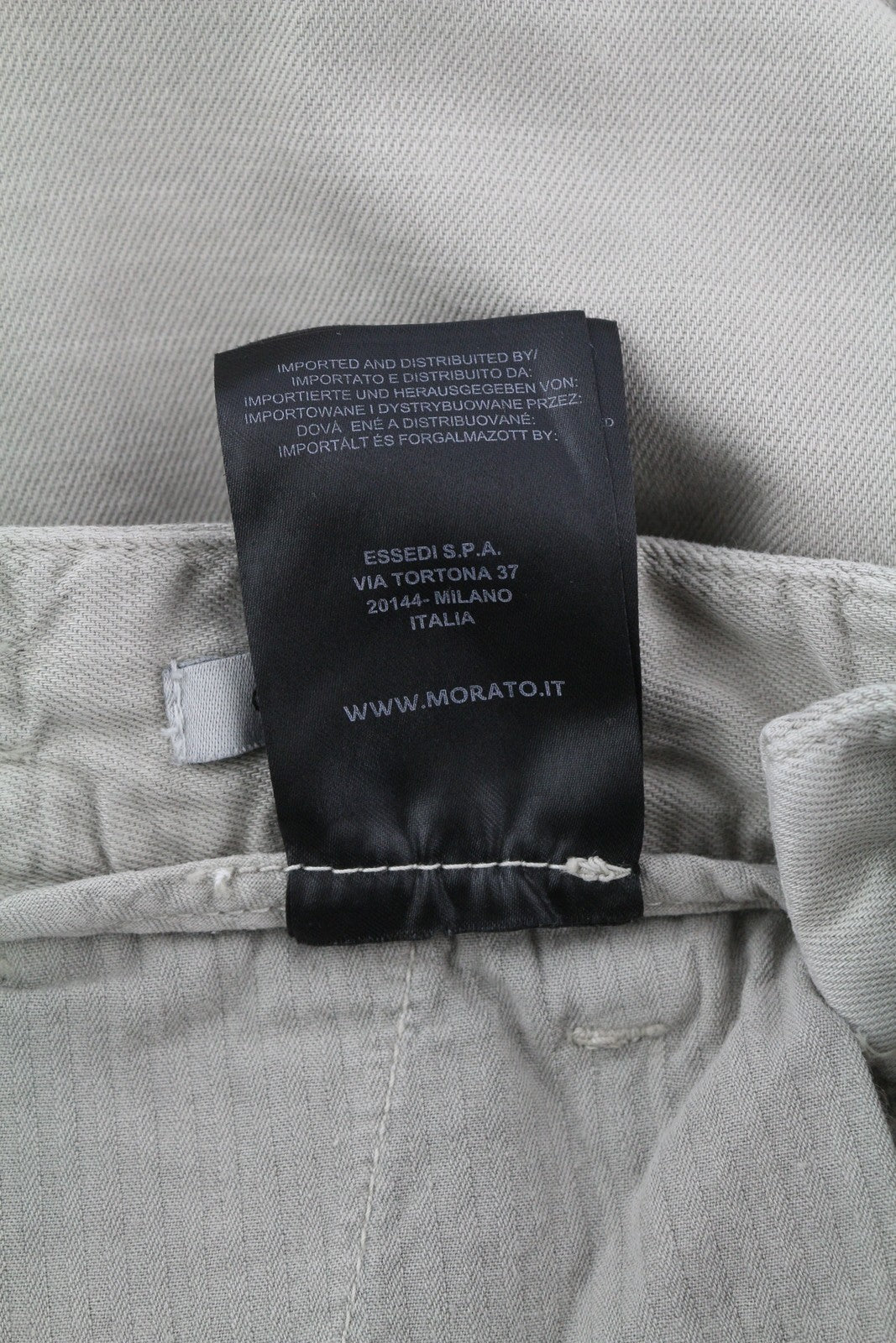 ANTONY MORATO Paul Men Trousers W30 Grey Linen Blend Pleated Tapered Fit Zip