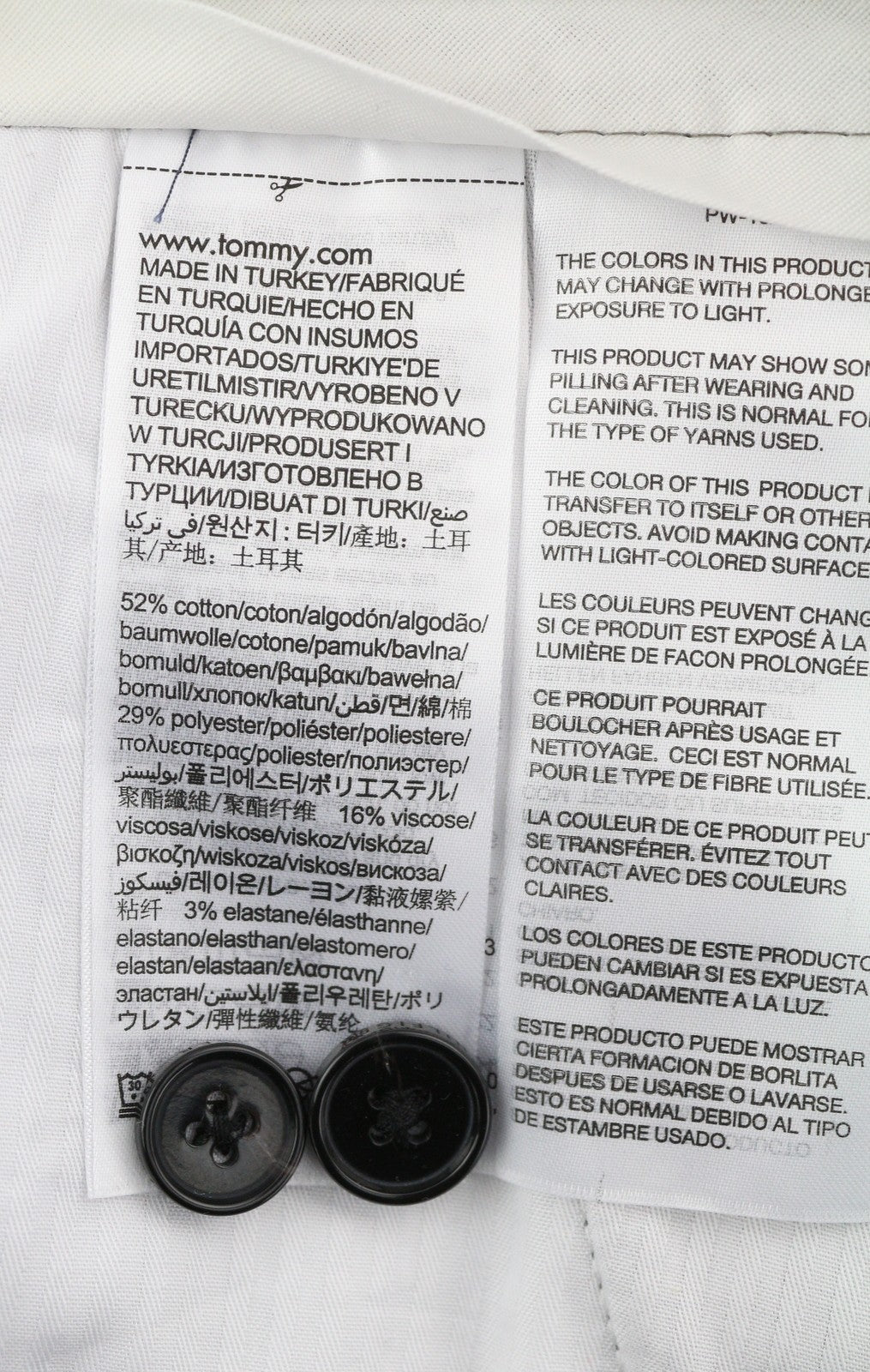 TOMMY HILFIGER Bleecker Stretch Men Trousers W36/L32 Melange Grey Slim RRP€119