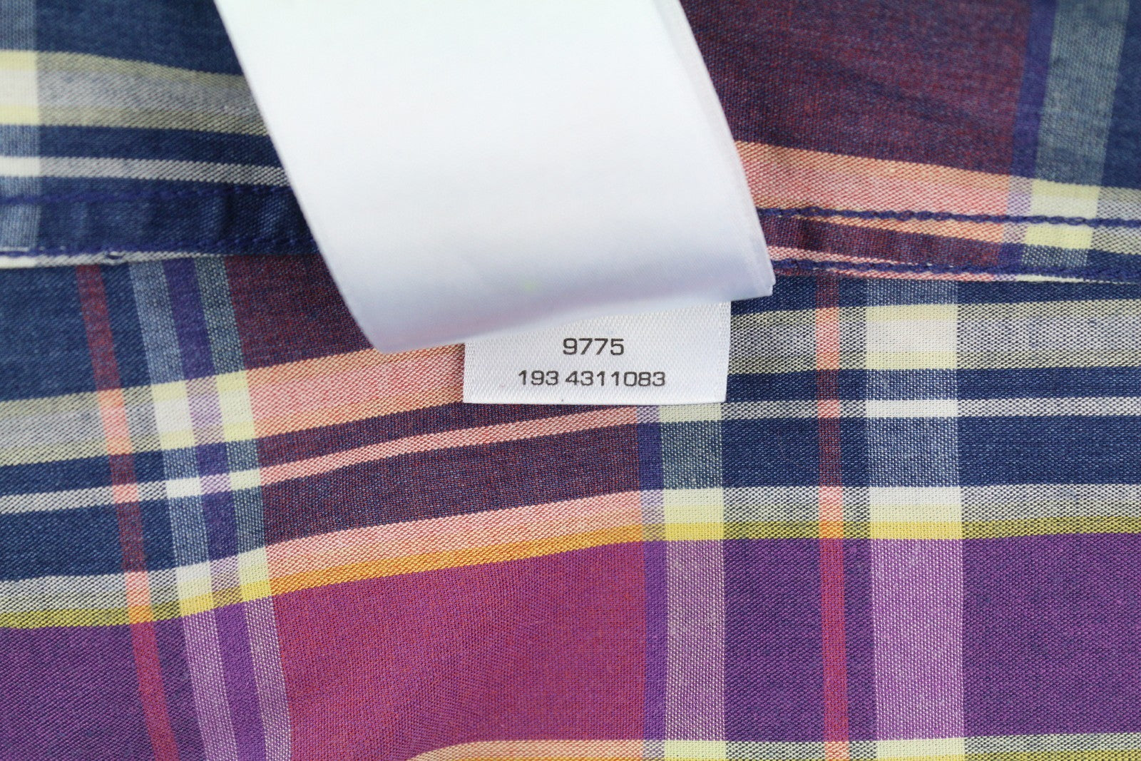 GANT TP Indigo Checked Broadcloth Women Shirt EU34 Casual Colourful Button-Up