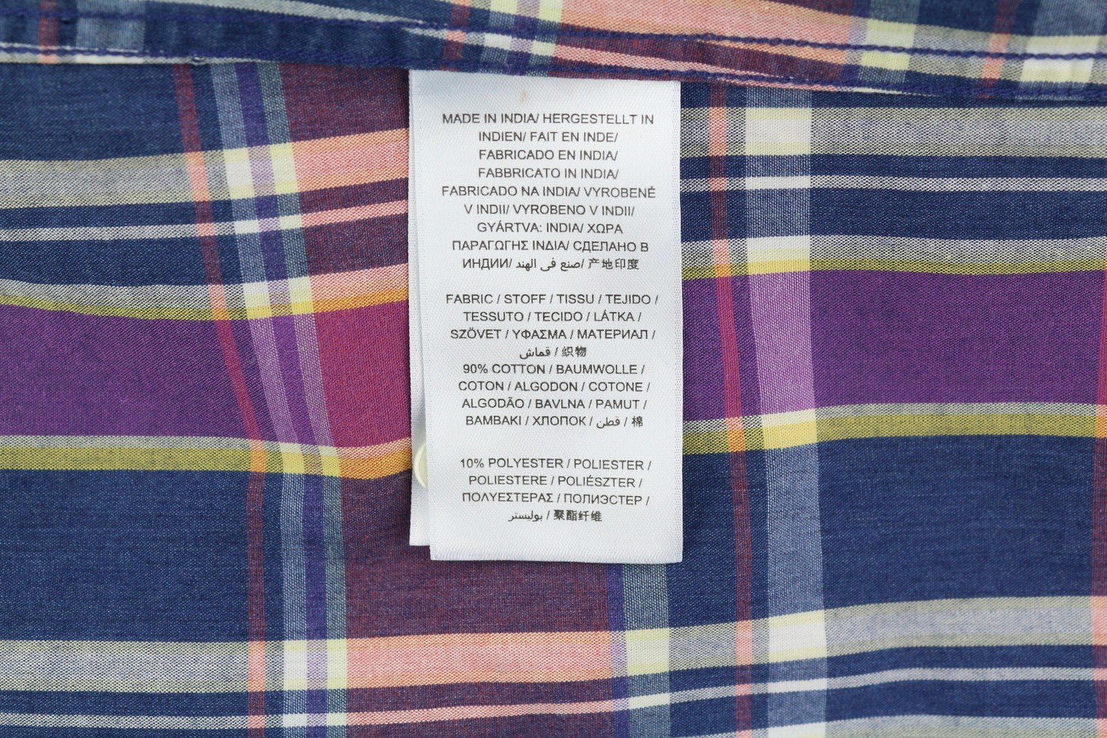 GANT TP Indigo Checked Broadcloth Women Shirt EU34 Casual Colourful Button-Up