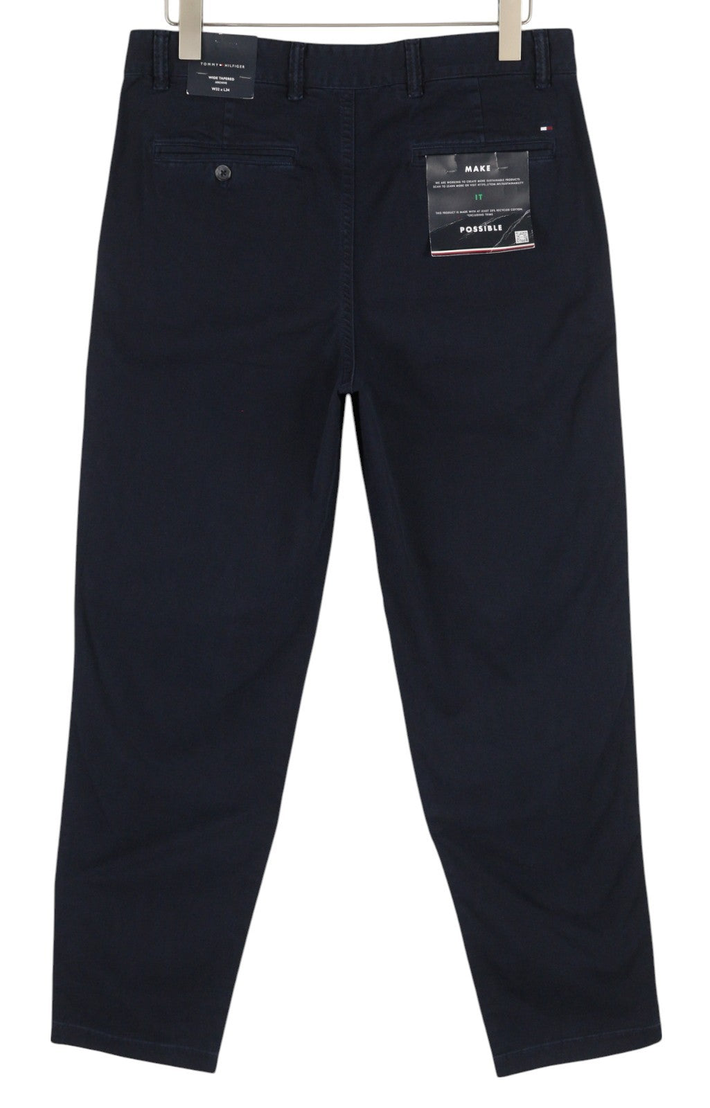 TOMMY HILFIGER Archive Chino Men Trousers W32/L34 Wide Tapered Pleat RRP€109