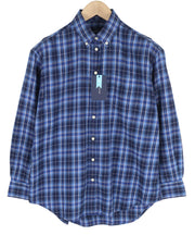 GANT Flannel Check Relaxed Women Shirt EU36 Blue Button-Down Neck Plaid Casual