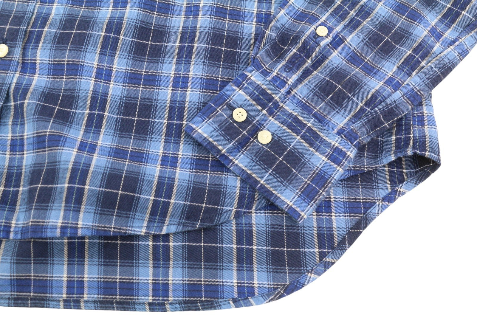 GANT Flannel Check Relaxed Women Shirt EU36 Blue Button-Down Neck Plaid Casual