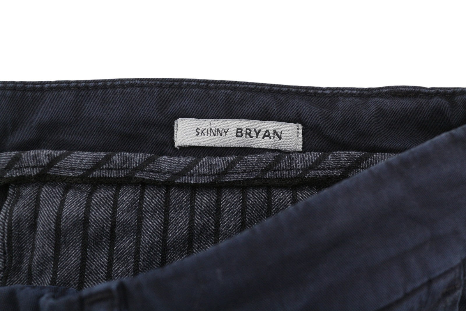 ANTONY MORATO Bryan Men Trousers W40 Dark Blue Skinny Fit Stretch Zip Fly Chino