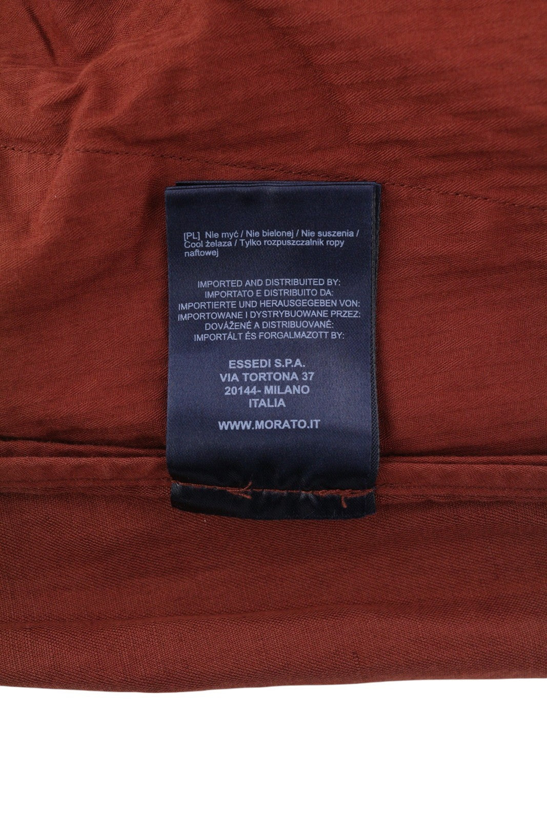 ANTONY MORATO Men Trousers W28 Brown Linen Blend Elastic Waist Ankle Length