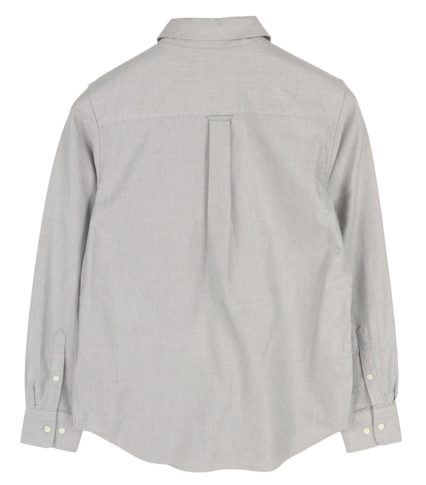 GANT TP Melange Flannel Women Shirt EU38 Grey Button-Up Spread Collar Casual