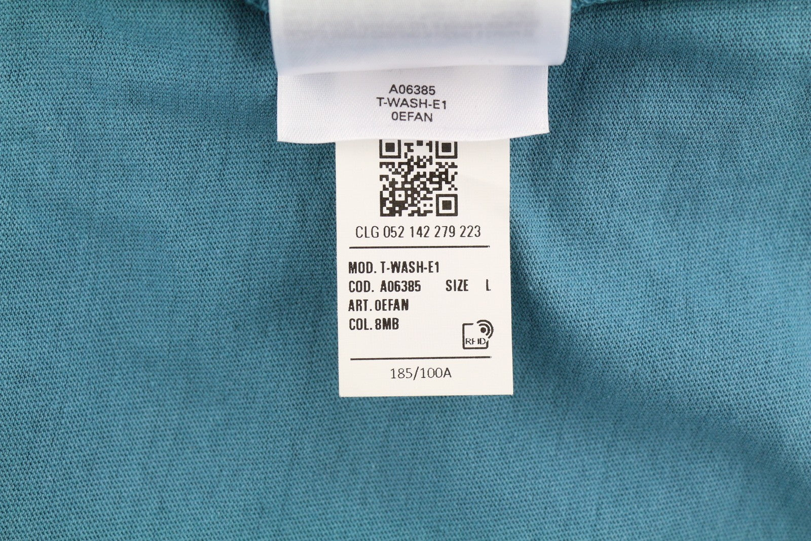 DIESEL T-Wash-E1 Men T-Shirt L Blue Short Sleeve Crew Collar Tricot Stretch