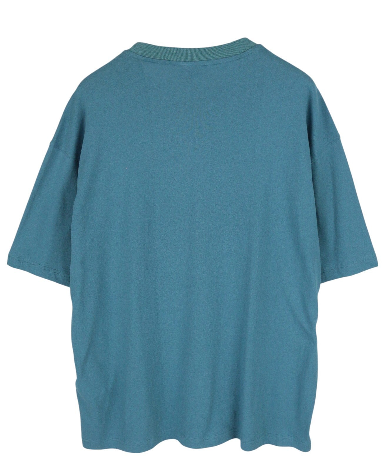 DIESEL T-Wash-E1 Men T-Shirt L Blue Short Sleeve Crew Collar Tricot Stretch