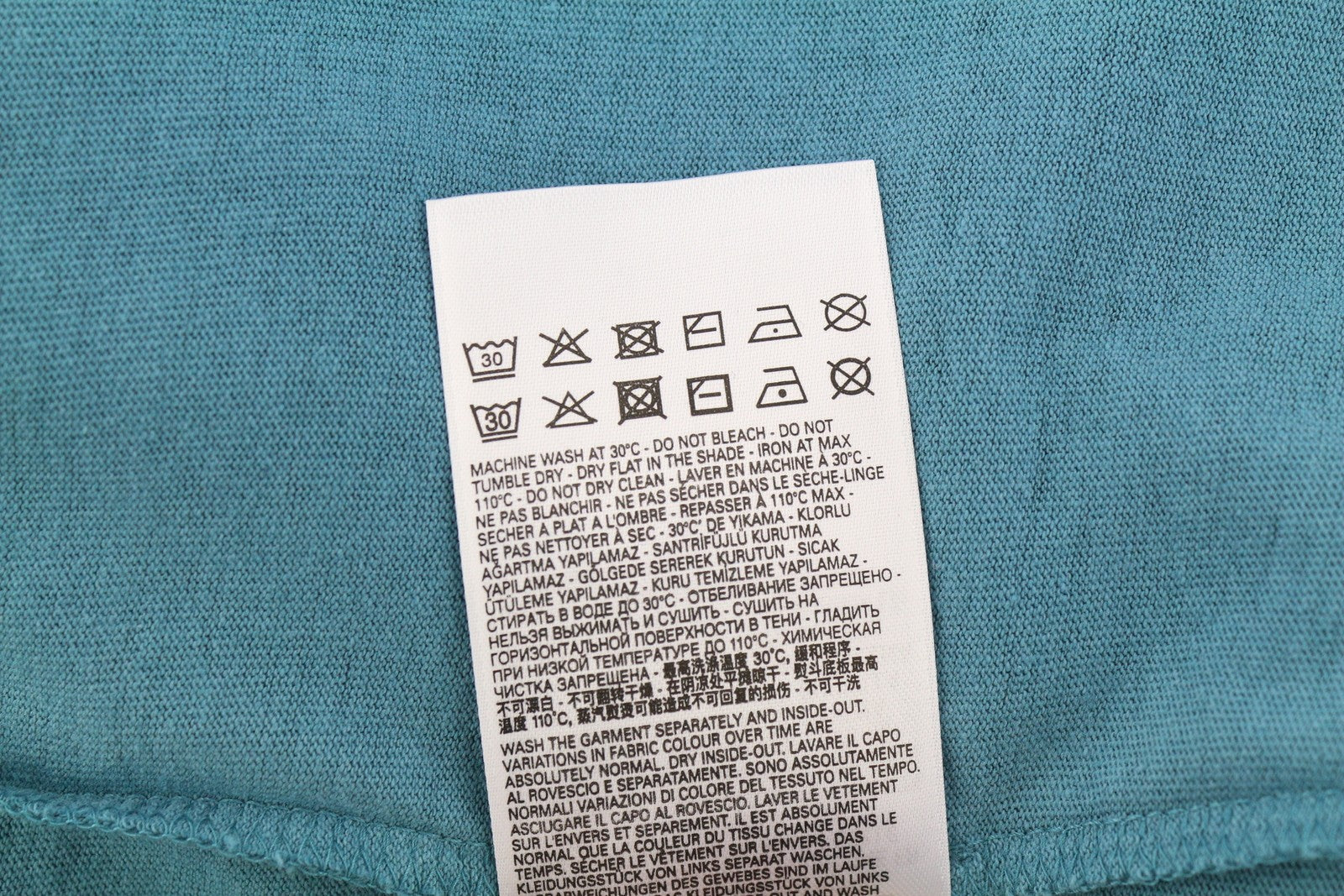 DIESEL T-Wash-E1 Men T-Shirt L Blue Short Sleeve Crew Collar Tricot Stretch