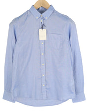 GANT Air Oxford Women Shirt EU34 Blue Button-Down Collar Patch Pocket Casual