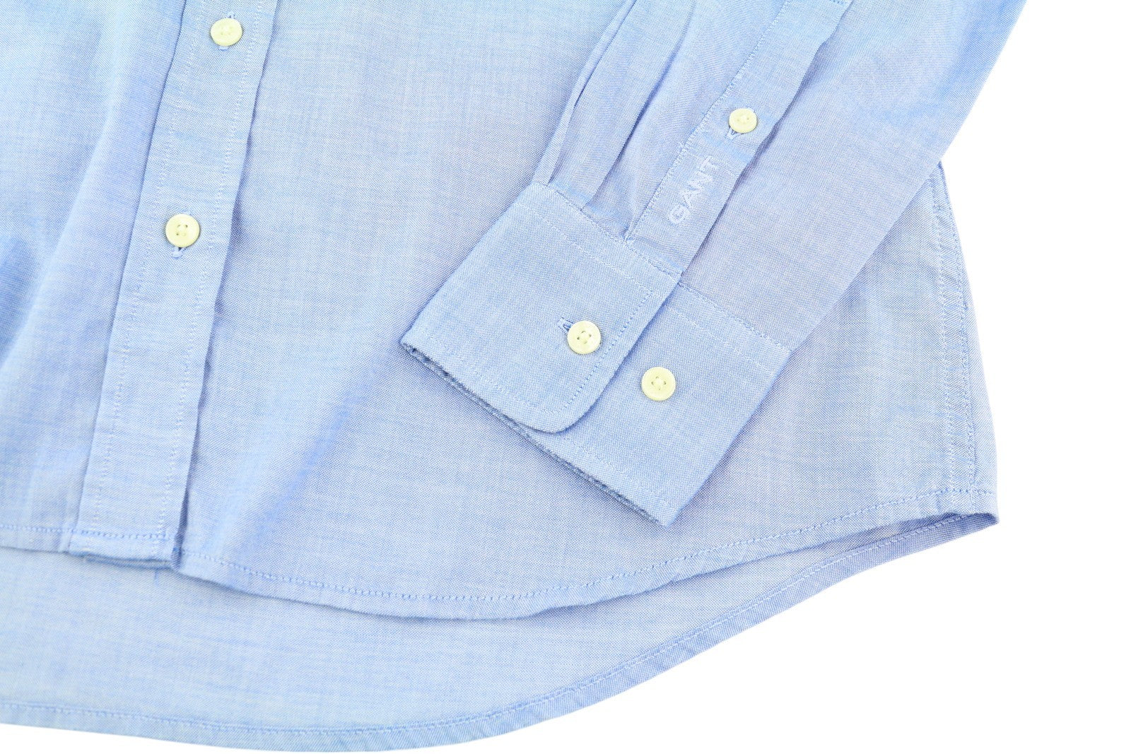GANT Air Oxford Women Shirt EU34 Blue Button-Down Collar Patch Pocket Casual