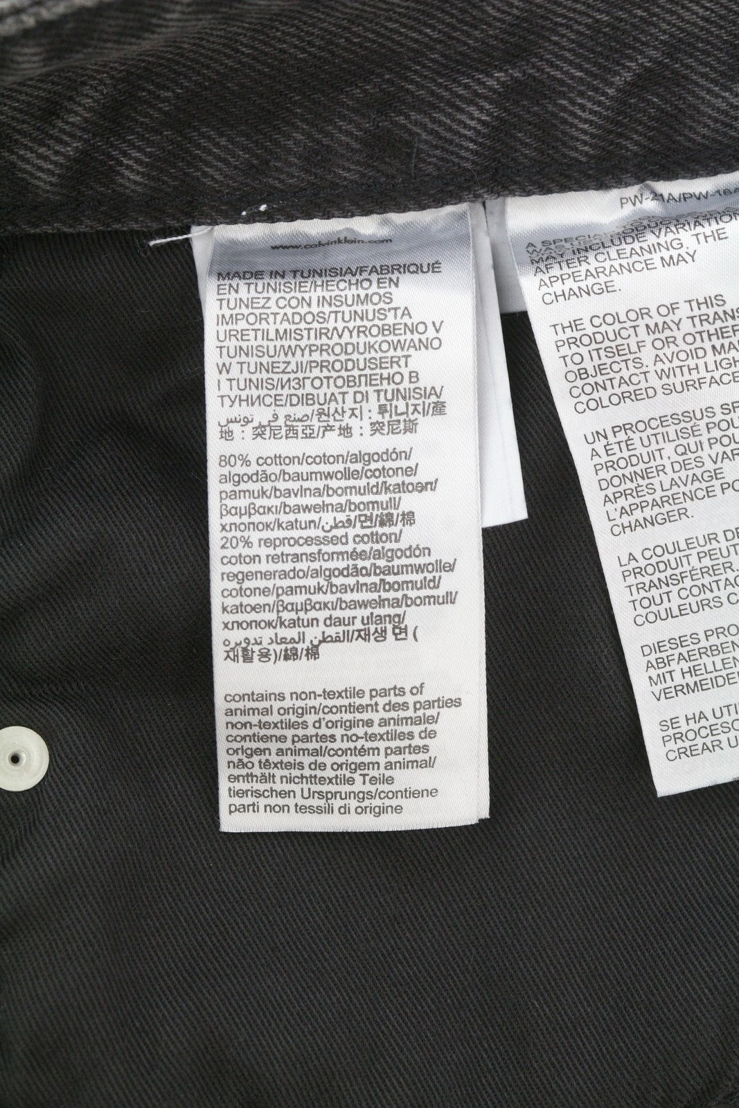 CALVIN KLEIN 90s Straight Men Jeans W32 Black Zip Fly Pockets Denim RRP€119