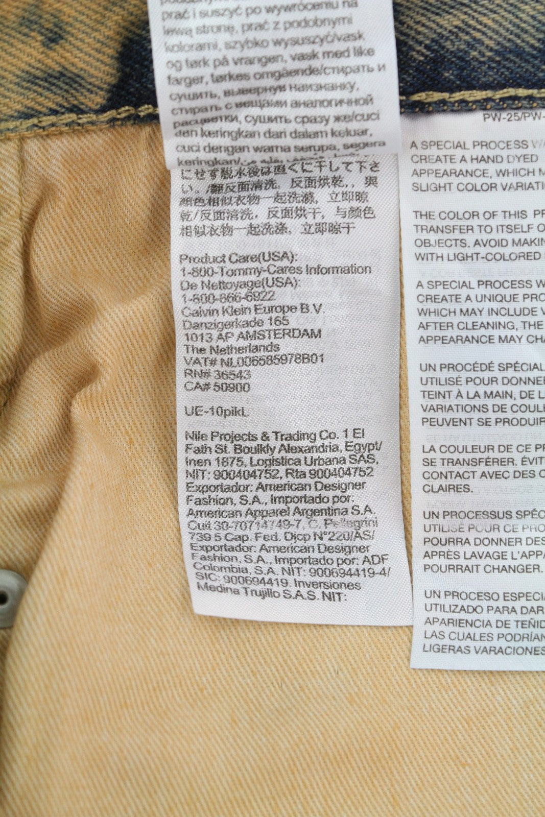 CALVIN KLEIN 90s Straight Men Jeans W32 Faded Brown Zip Fly Logo Denim RRP€119