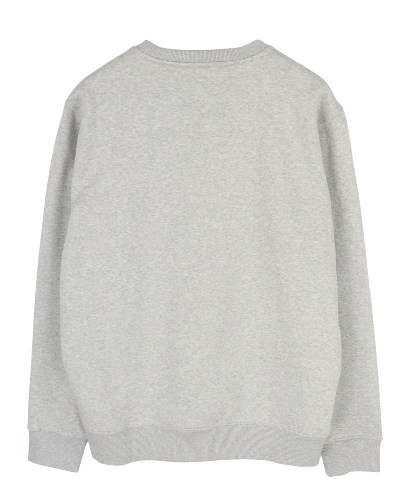 TOMMY HILFIGER Regular Fleece C Neck Men Sweatshirt XL Melange Grey Pullover