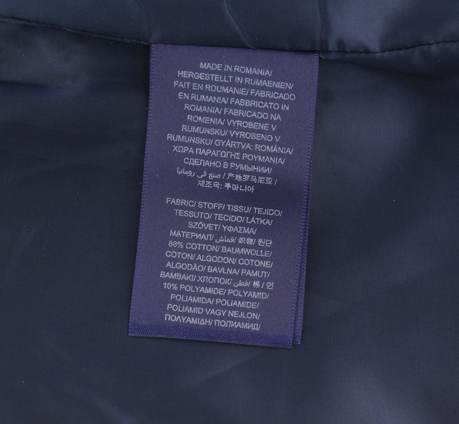 GANT Women Skirt EU36 Blue Herringbone Zipper Lined Pockets Logo Pencil Mini