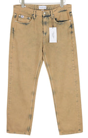 CALVIN KLEIN 90s Straight Men Jeans W31 Faded Brown Zip Fly Logo Denim RRP€119