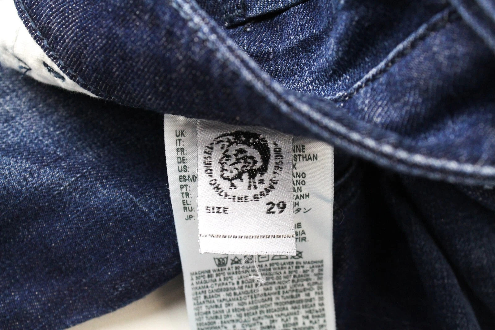 DIESEL D-Bazer 084GR Men's Tapered Washed Blue Cotton Stretch Jeans W29 L32