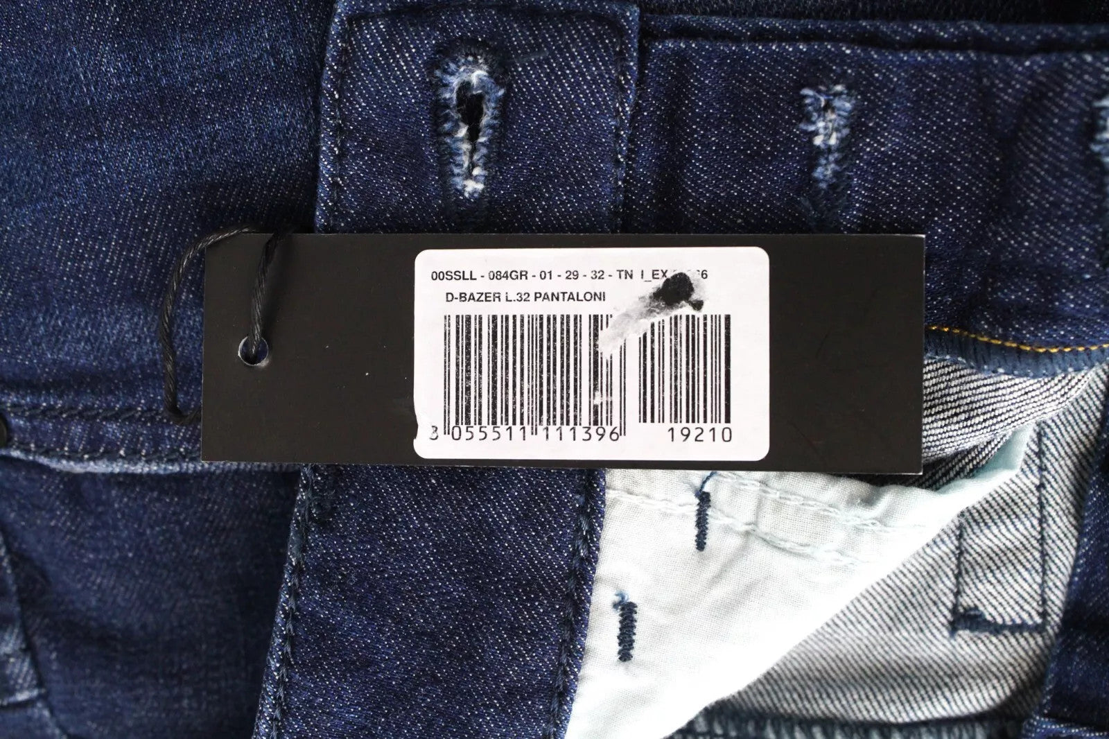 DIESEL D-Bazer 084GR Men's Tapered Washed Blue Cotton Stretch Jeans W29 L32