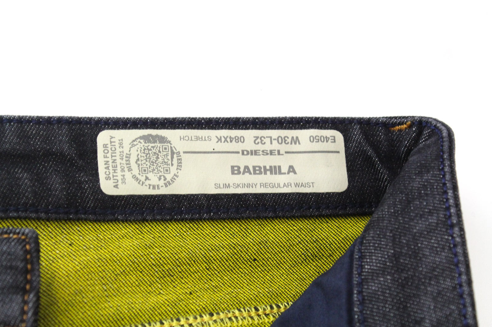 DIESEL Babhila 084XK Women's W30 L32 Dark Blue Slim Fit Cotton Skinny Jeans