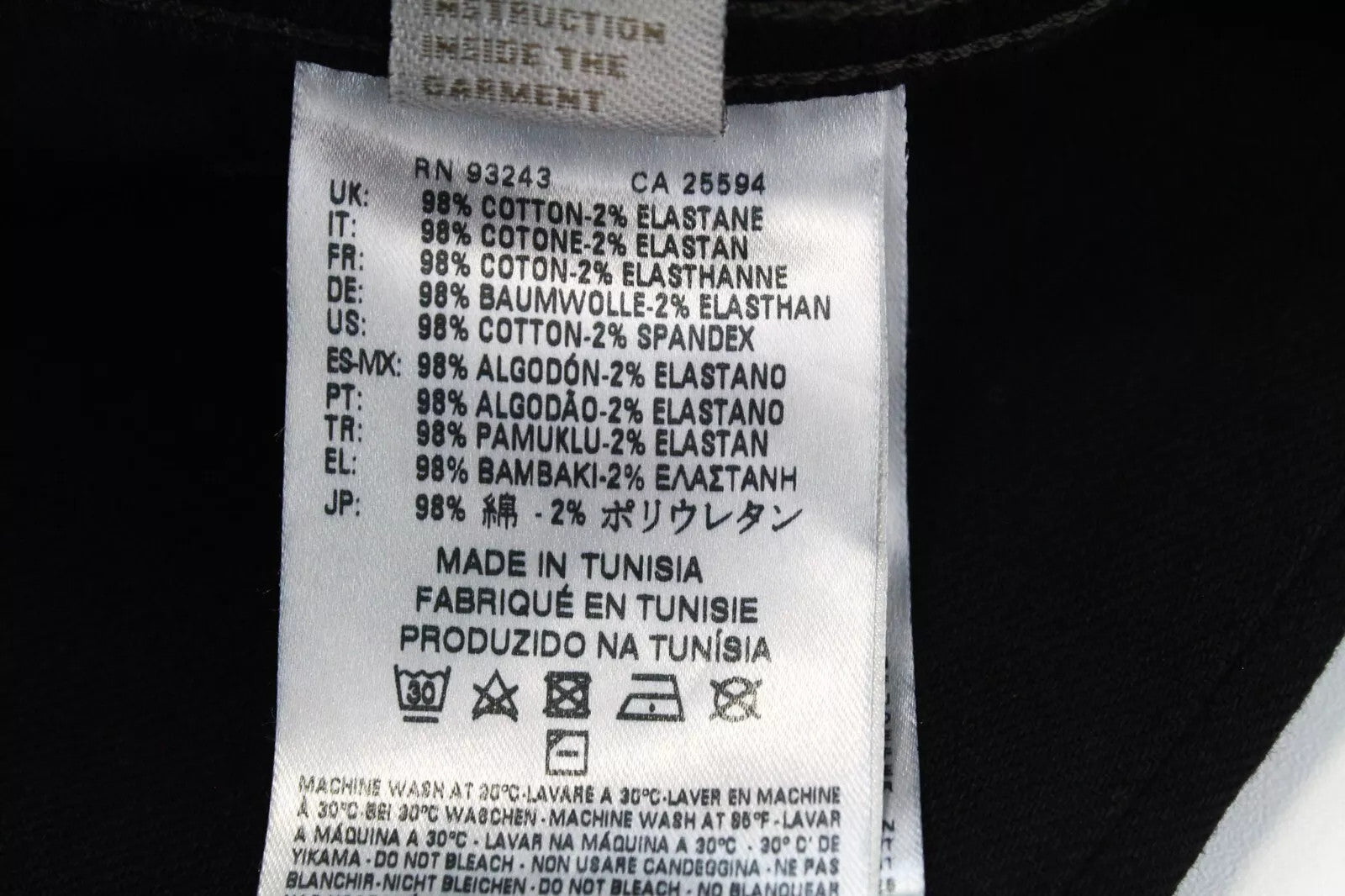 DIESEL Waykee 0886Z Men's Black Straight Cotton Stretch Jeans W27 L32 Boys