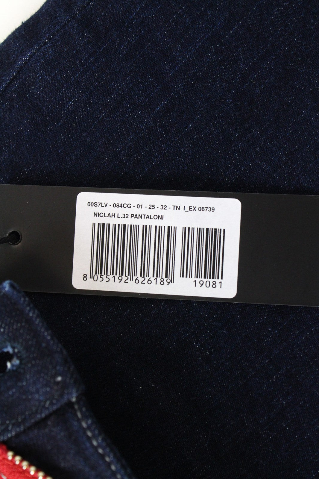 DIESEL Niclah 084CG Women's Blue Cotton Stretch Jeans W25 L32 Straight Fit