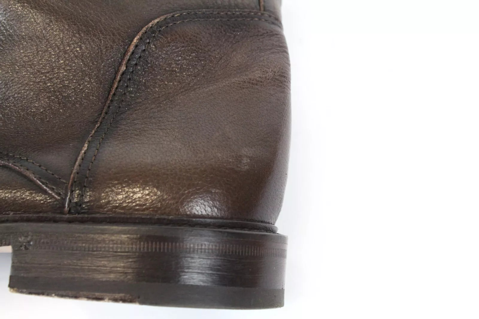 SUITSUPPLY Men's Shoes UK8 EU42 Brown High-Top Laced Leather Dress Formal