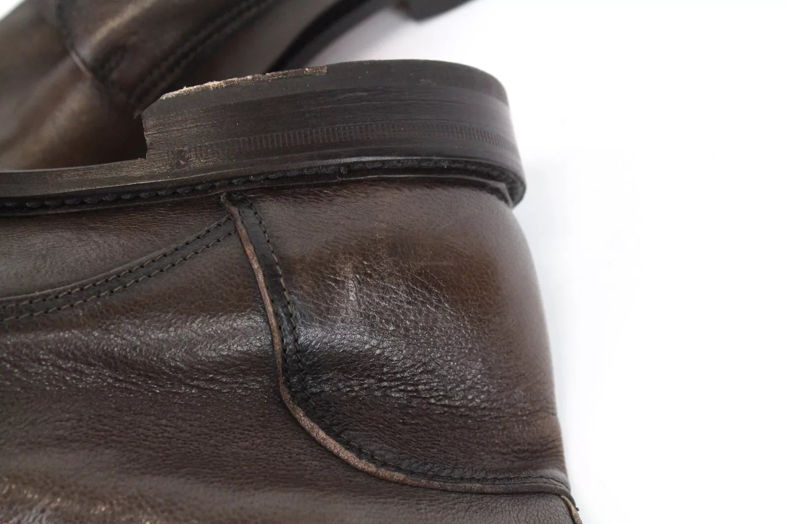 SUITSUPPLY Men's Shoes UK8 EU42 Brown High-Top Laced Leather Dress Formal