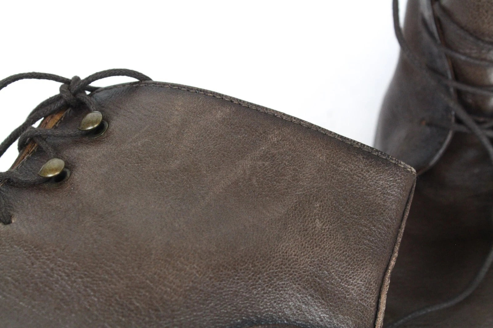 SUITSUPPLY Men's Shoes UK8 EU42 Brown High-Top Laced Leather Dress Formal