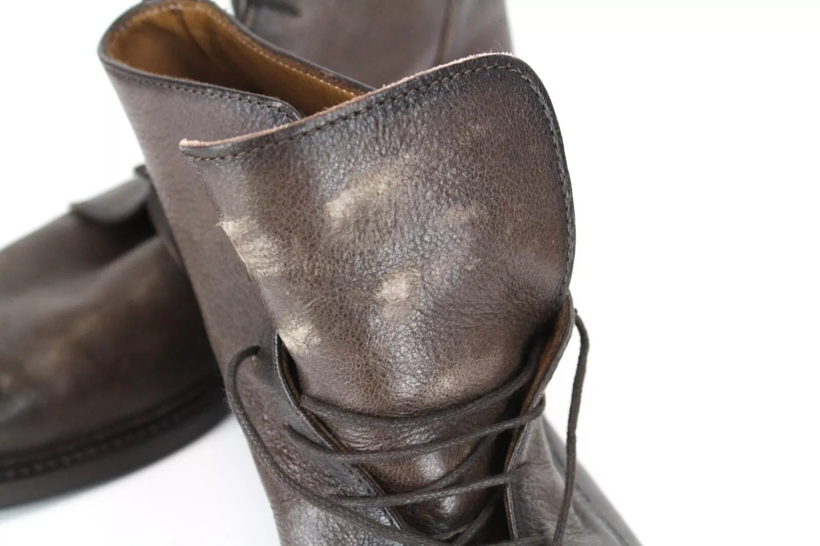 SUITSUPPLY Men's Shoes UK8 EU42 Brown High-Top Laced Leather Dress Formal