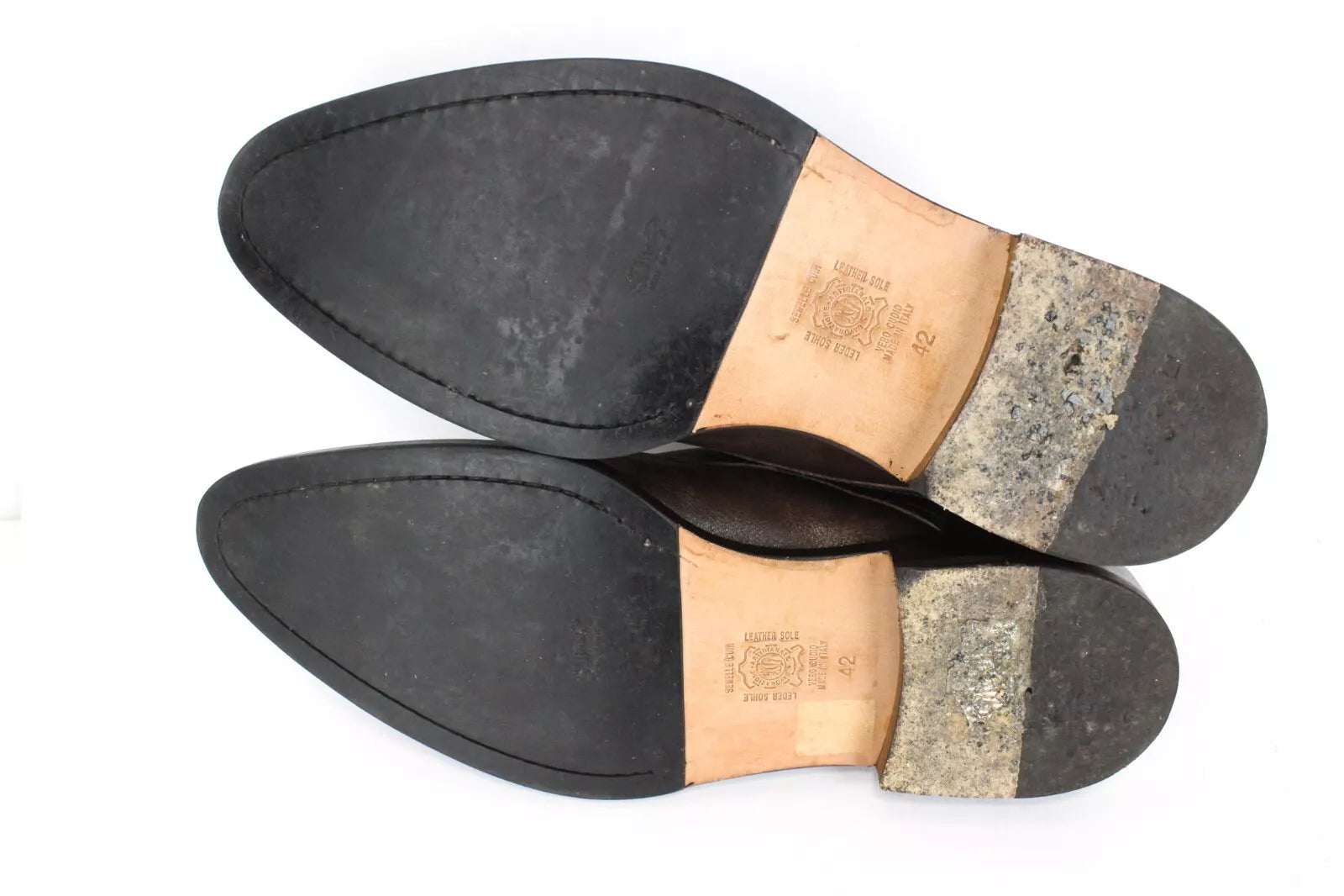 SUITSUPPLY Men's Shoes UK8 EU42 Brown High-Top Laced Leather Dress Formal