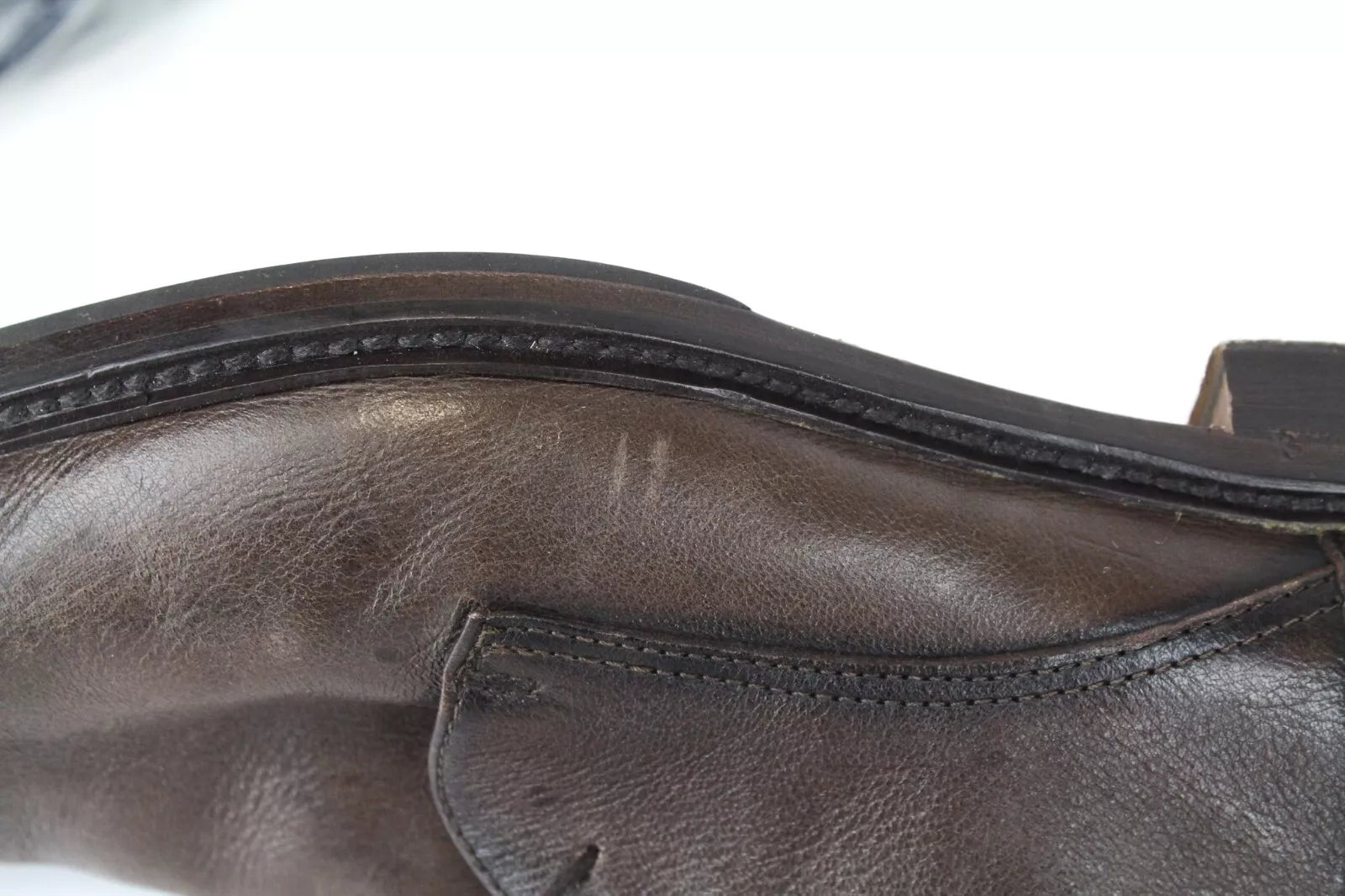 SUITSUPPLY Men's Shoes UK8 EU42 Brown High-Top Laced Leather Dress Formal