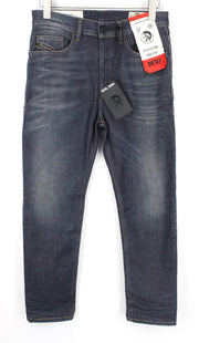 DIESEL D-Eetar 084ZU Men's W29 L30 Blue Cotton Tapered Fit Stretch Jeans