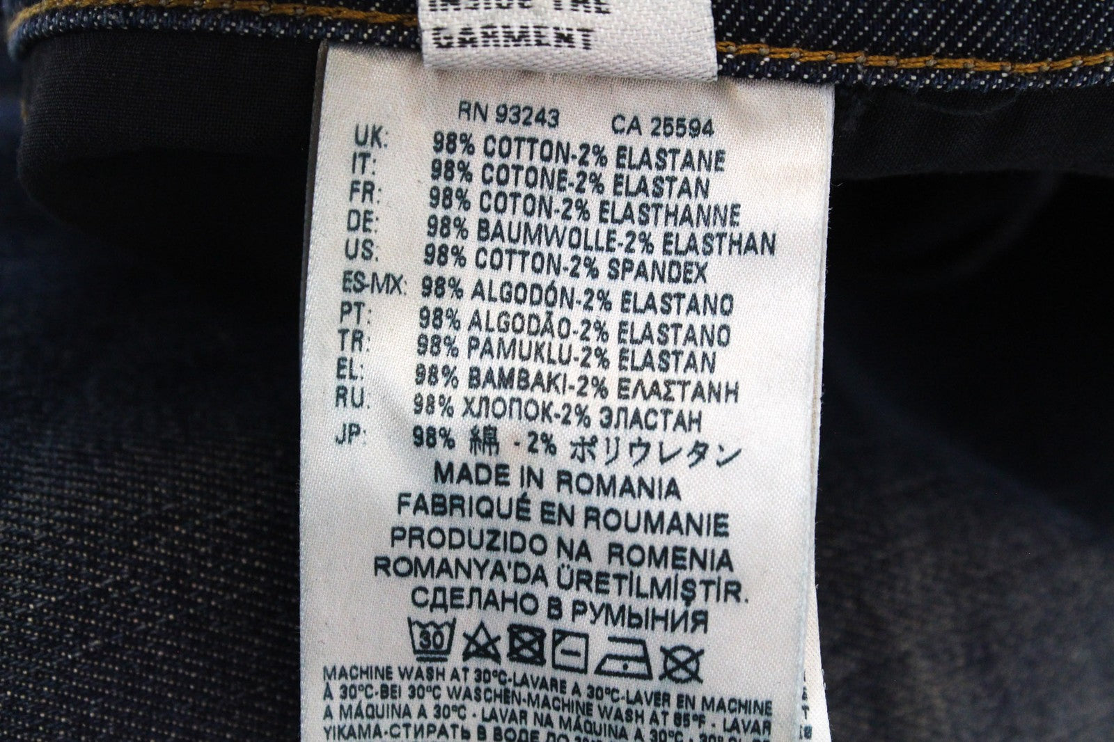 DIESEL D-Eetar 084ZU Men's W29 L30 Blue Cotton Tapered Fit Stretch Jeans