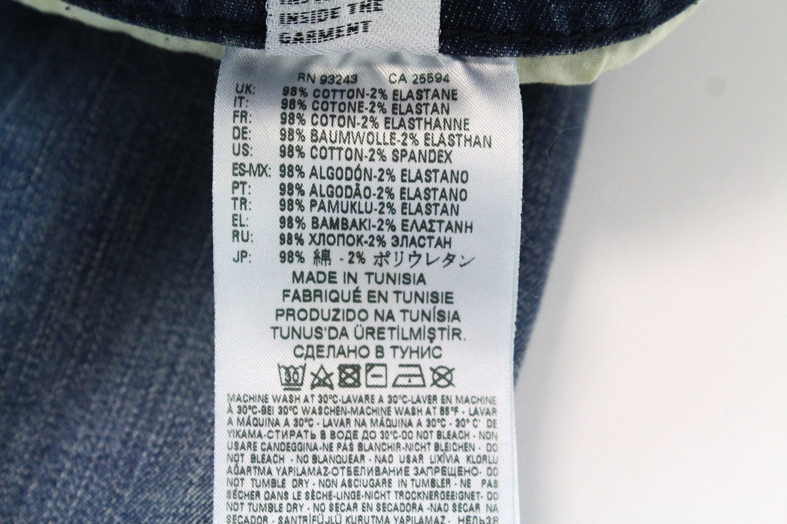 DIESEL Buster 084TU Men's Blue Cotton Stretch Slim Taper Fit Jeans W27 L32