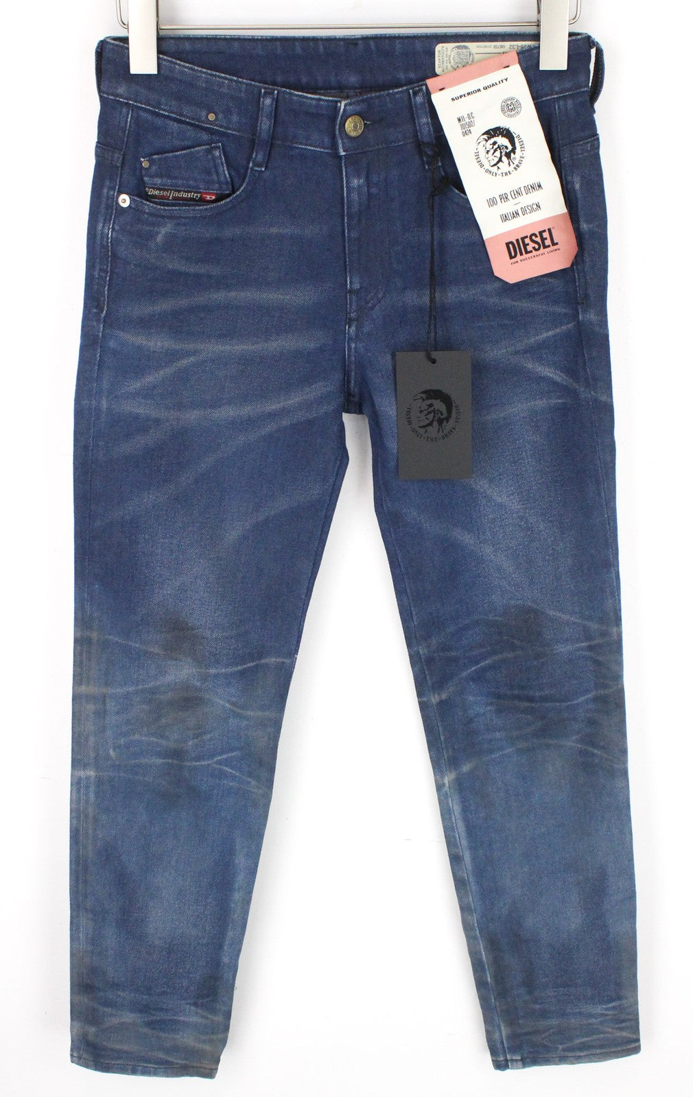 DIESEL D-Rifty 0870I Women's Jeans W26/L32 Blue Zip Fly Low Waist Stretch
