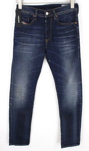 DIESEL Buster 069AH Men's Jeans W27/L30 Blue Slim Tapered Distressed