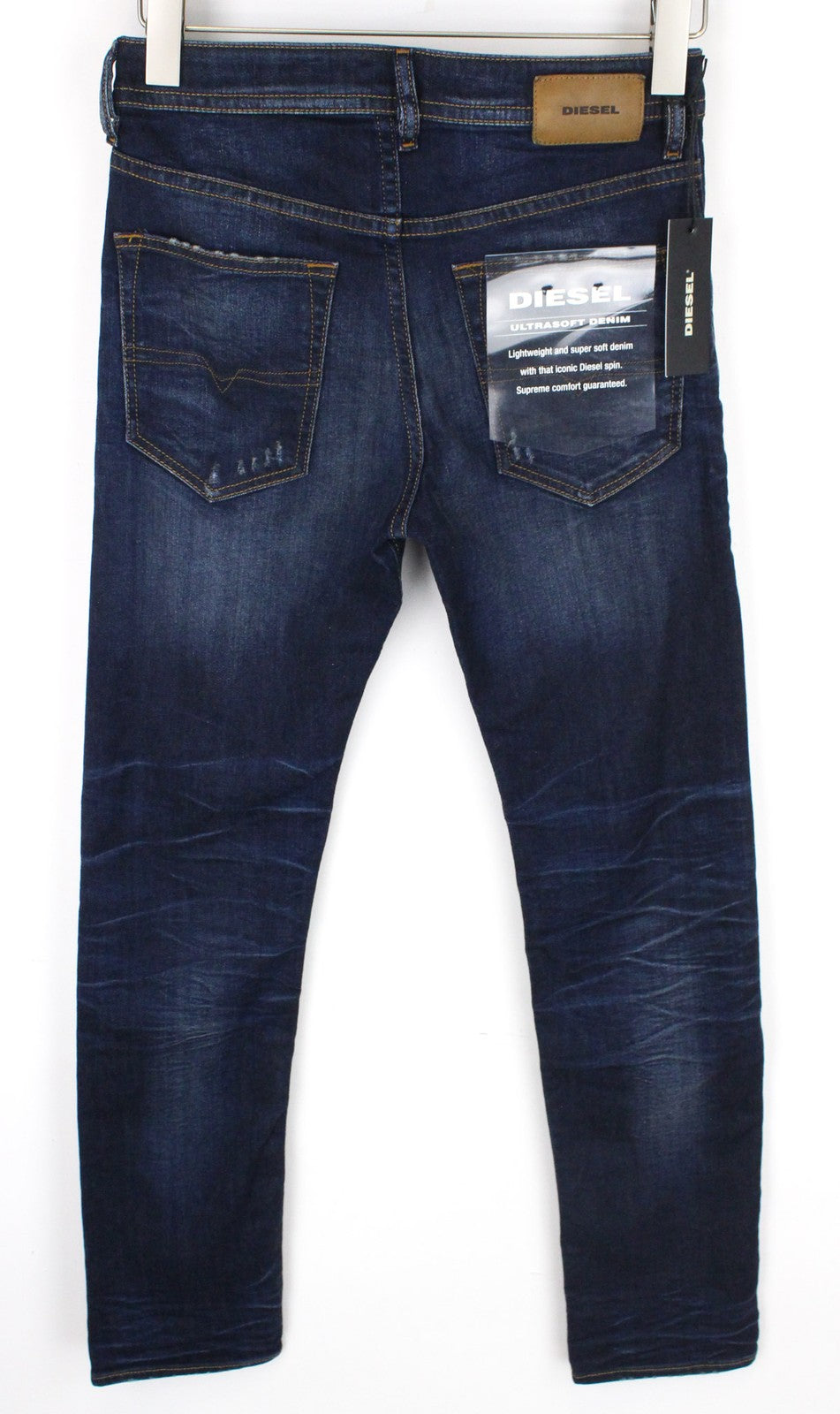 DIESEL Buster 069AH Men's Jeans W27/L30 Blue Slim Tapered Distressed