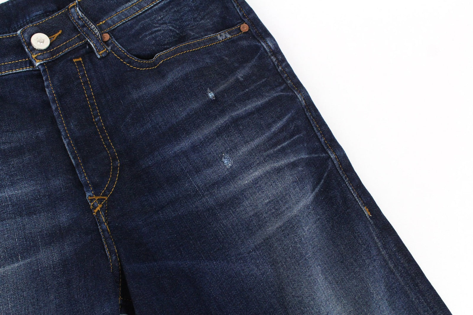 DIESEL Buster 069AH Men's Jeans W27/L30 Blue Slim Tapered Distressed