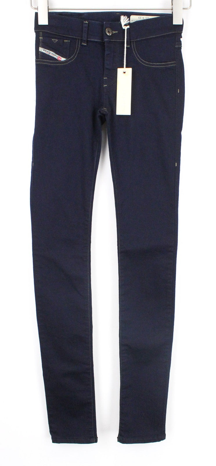 DIESEL Livier 0881B Women's Jeggings W23 Blue Stretch Fit Super Slim