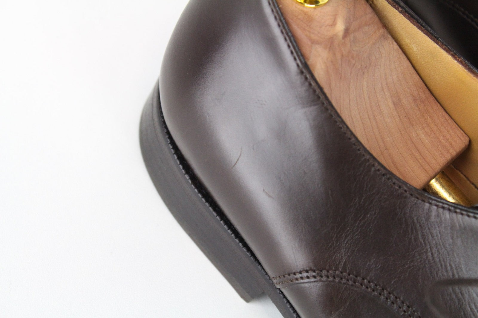 SUITSUPPLY Men's Formal Shoes EU44.5/UK10.5 Oxford Dark Brown Leather