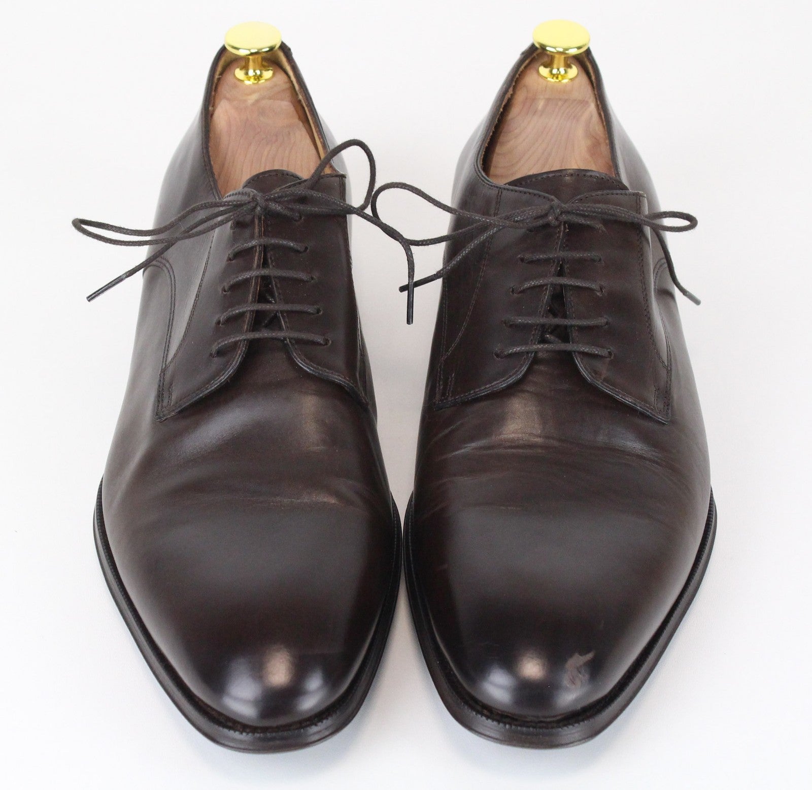 SUITSUPPLY Men's Formal Shoes EU44.5/UK10.5 Oxford Dark Brown Leather